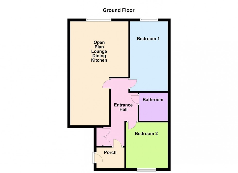 Floorplan for Fosse Close, Braunstone Town, Leicester