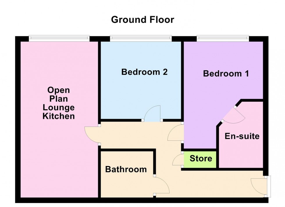 Floorplan for Garratt Square, Whetstone, Leicester