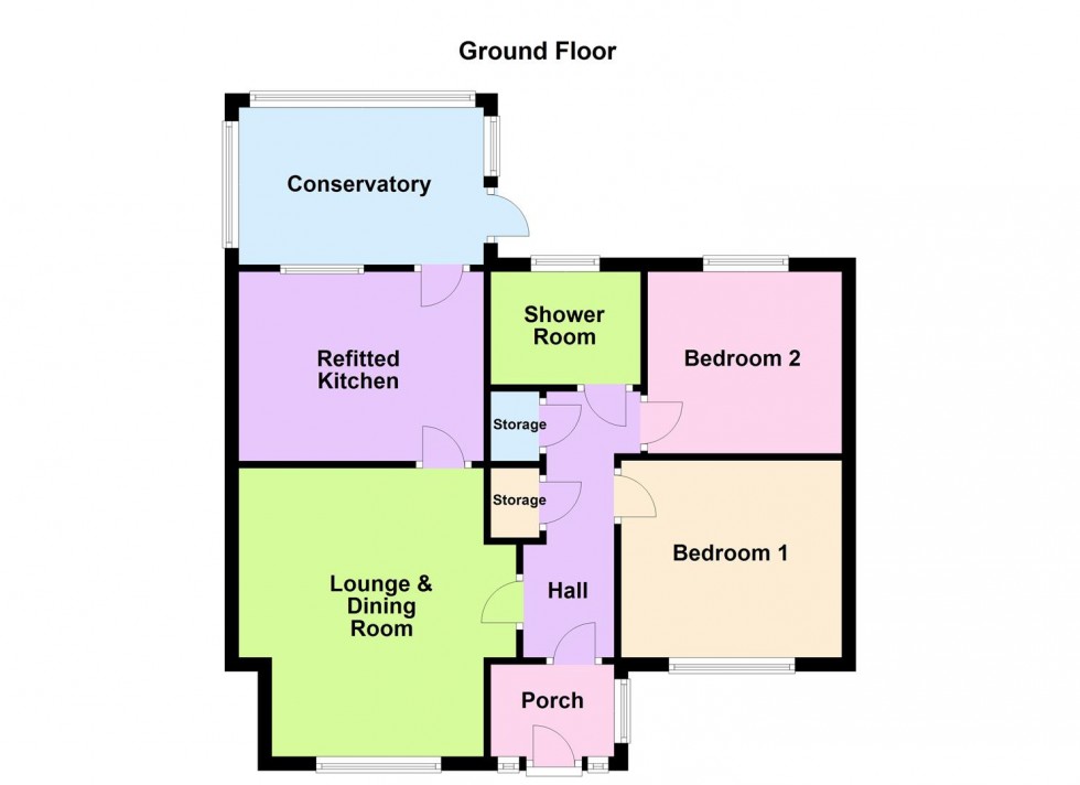 Floorplan for Glover Court, Leicester